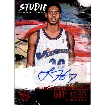 2018-19 Court Kings Studio Signatures Ruby #10 Larry Hughes/99