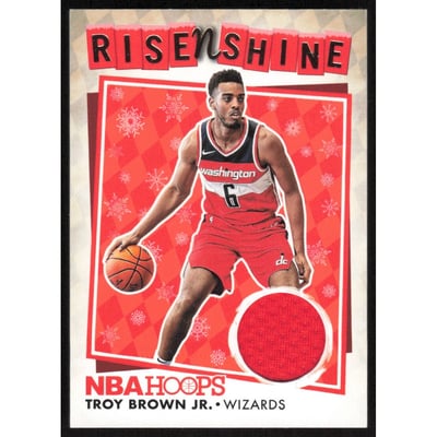 2018-19 Hoops Rise N Shine Memorabilia Winter #15 Troy Brown Jr.