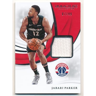 2018-19 Immaculate Collection Swatches #17 Jabari Parker/49