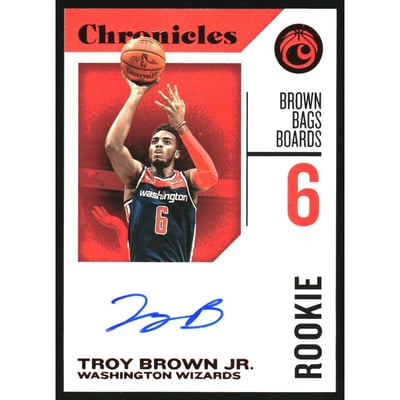 2018-19 Panini Chronicles Rookie Signatures Red #8 Troy Brown Jr.