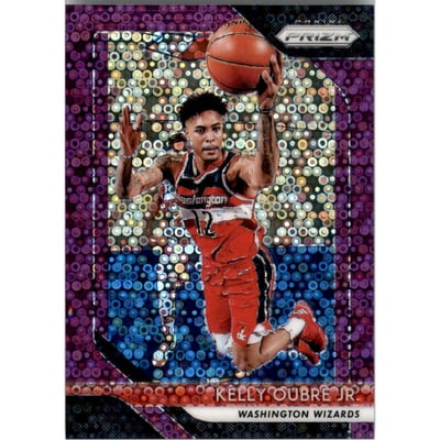 2018-19 Panini Prizm Prizms Fast Break Purple #263 Kelly Oubre Jr.