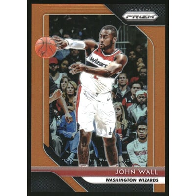 2018-19 Panini Prizm Prizms Orange #223 John Wall