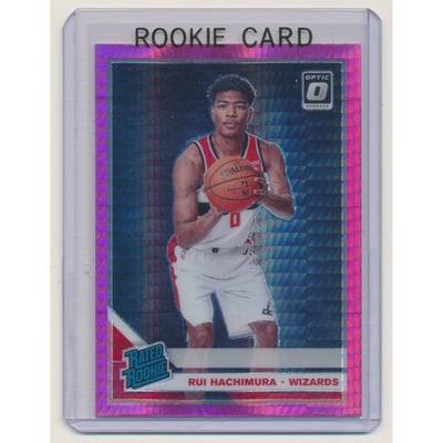 2019-20 Donruss Optic Hyper Pink #188 Rui Hachimura RR