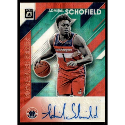 2019-20 Donruss Optic Signature Series Green Wave #71 Admiral Schofield