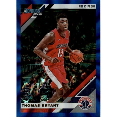 2019-20 Donruss Press Proof Blue Laser #197 Thomas Bryant
