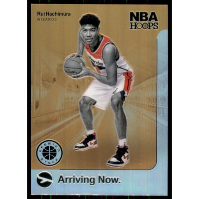 2019-20 Hoops Premium Stock Arriving Now Holo #18 Rui Hachimura