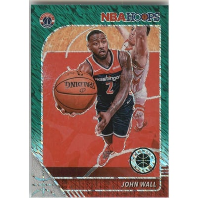 2019-20 Hoops Premium Stock Prizms Green Shimmer #191 John Wall