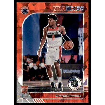2019-20 Hoops Premium Stock Prizms Red Cracked Ice #206 Rui Hachimura