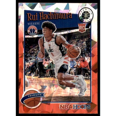 2019-20 Hoops Premium Stock Prizms Red Cracked Ice #300 Rui Hachimura