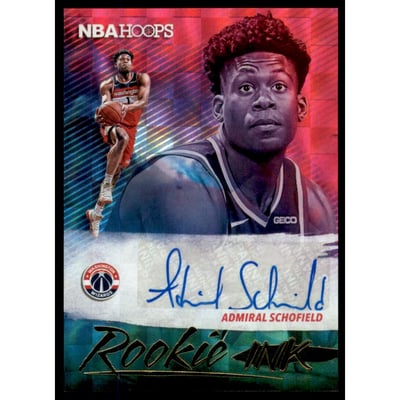 2019-20 Hoops Rookie Ink #8 Admiral Schofield