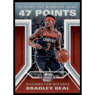 2019-20 Panini Contenders Optic Playing the Numbers Game #10 Bradley Beal