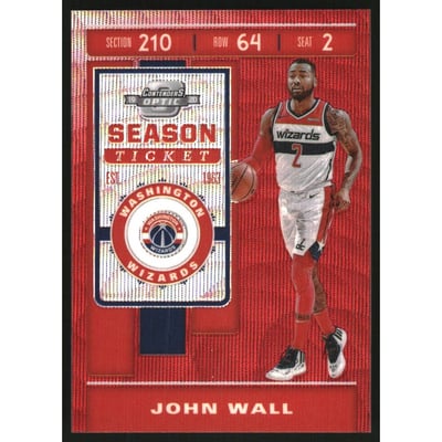 2019-20 Panini Contenders Optic Red Wave #47 John Wall