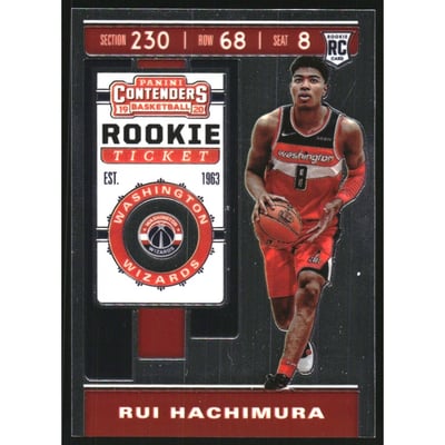 2019-20 Panini Contenders Premium Photo Variations #138 Rui Hachimura