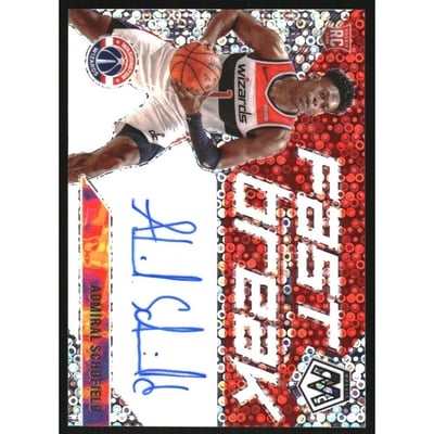 2019-20 Panini Mosaic Autographs Fast Break #89 Admiral Schofield