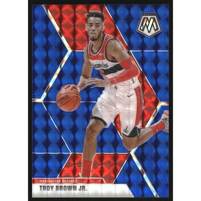 2019-20 Panini Mosaic Mosaic Blue #162 Troy Brown Jr.