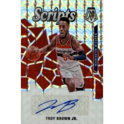 2019-20 Panini Mosaic Scripts #53 Troy Brown Jr.