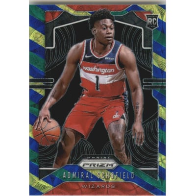 2019-20 Panini Prizm Prizms Choice Blue Yellow and Green #280 Admiral Schofield