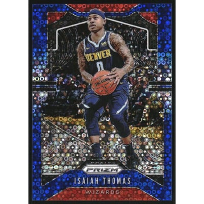 2019-20 Panini Prizm Prizms Fast Break Blue #208 Isaiah Thomas