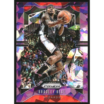 2019-20 Panini Prizm Prizms Purple Ice #189 Bradley Beal