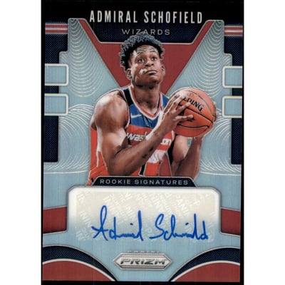 2019-20 Panini Prizm Rookie Signatures Prizms Silver #1 Admiral Schofield