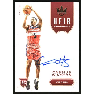 2020-21 Court Kings Heir Apparent Autographs #32 Cassius Winston/99