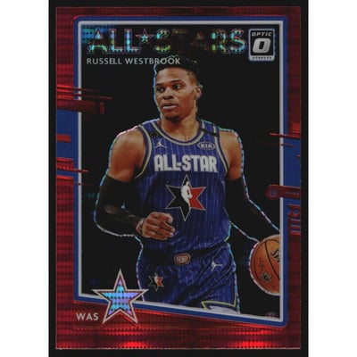 2020-21 Donruss Optic All Stars Red Pulsar #7 Russell Westbrook
