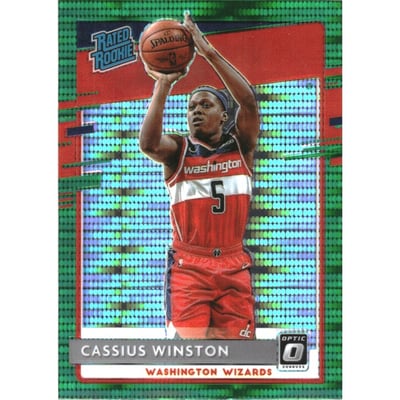 2020-21 Donruss Optic Fanatics Green Pulsar #198 Cassius Winston RR