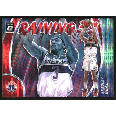 2020-21 Donruss Optic Raining 3s Red Pulsar #17 Bradley Beal