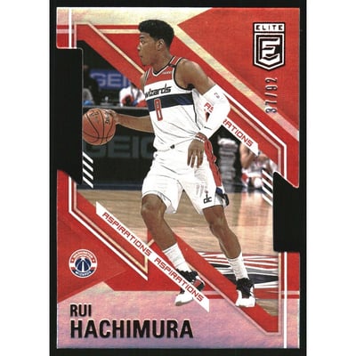 2020-21 Elite Aspirations #58 Rui Hachimura/92