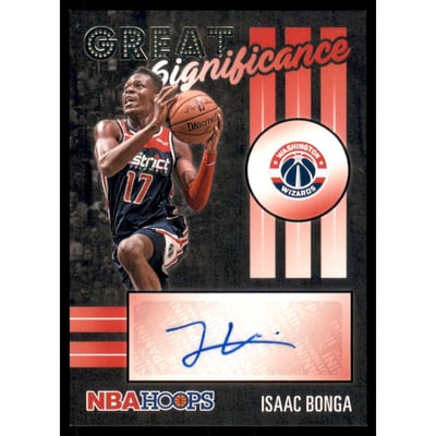 2020-21 Hoops Great SIGnificance #4 Isaac Bonga