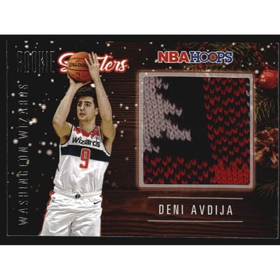 2020-21 Hoops Rookie Sweaters #34 Deni Avdija