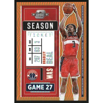2020-21 Panini Contenders Optic Orange #18 Bradley Beal