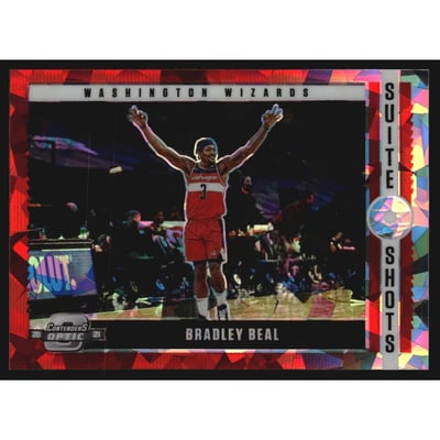 2020-21 Panini Contenders Optic Suite Shots Red Cracked Ice #3 Bradley Beal