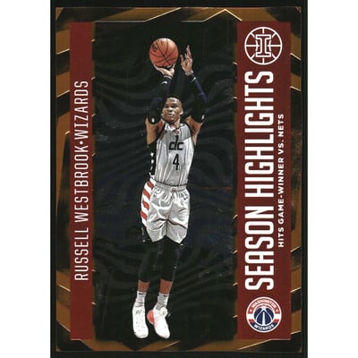 2020-21 Panini Illusions Season Highlights Orange #4 Russell Westbrook
