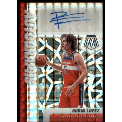 2020-21 Panini Mosaic Autographs Mosaic #2 Robin Lopez