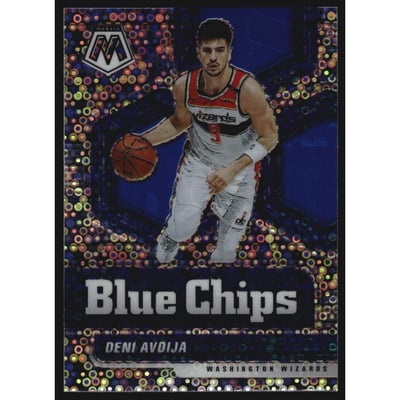 2020-21 Panini Mosaic Blue Chips Fast Break #3 Deni Avdija