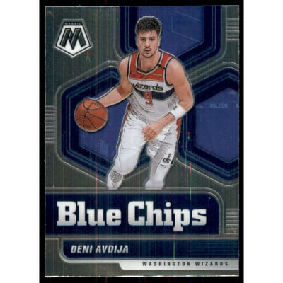 2020-21 Panini Mosaic Blue Chips #3 Deni Avdija