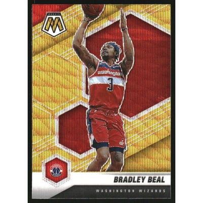 2020-21 Panini Mosaic Mosaic Gold Wave #69 Bradley Beal