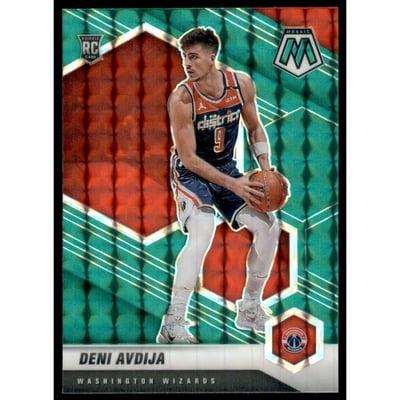 2020-21 Panini Mosaic Mosaic Green #217 Deni Avdija