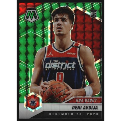 2020-21 Panini Mosaic Mosaic Green #272 Deni Avdija