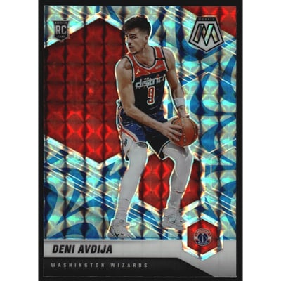 2020-21 Panini Mosaic Mosaic Reactive Blue #217 Deni Avdija