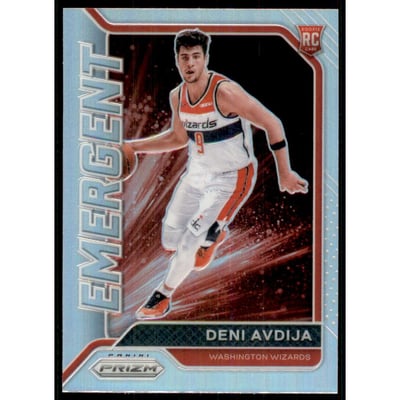 2020-21 Panini Prizm Emergent Prizms Silver #27 Deni Avdija