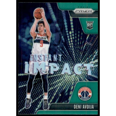 2020-21 Panini Prizm Instant Impact Prizms Green #25 Deni Avdija
