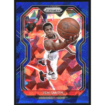 2020-21 Panini Prizm Prizms Blue Ice #37 Ish Smith