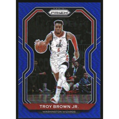 2020-21 Panini Prizm Prizms Blue #127 Troy Brown Jr.