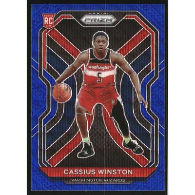 2020-21 Panini Prizm Prizms Blue Wave #275 Cassius Winston