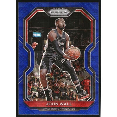 2020-21 Panini Prizm Prizms Blue Wave #56 John Wall