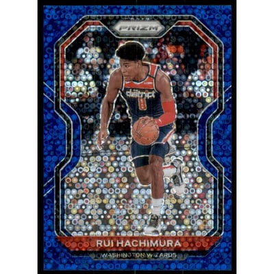 2020-21 Panini Prizm Prizms Fast Break Blue #249 Rui Hachimura