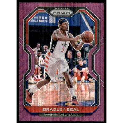 2020-21 Panini Prizm Prizms Purple Wave #230 Bradley Beal