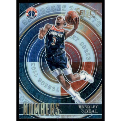 2020-21 Select Numbers Prizms Silver #12 Bradley Beal